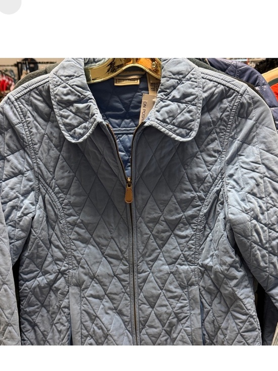 L.L. Bean Jackets & Blazers - L.L. Bean Women's Blue Quilted spring Jacket size large equestrian jacket cowgir
